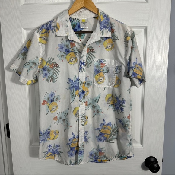Despicable Me Minions Hawaiian button down shirt, size M (38-40) - Picture 1 of 10